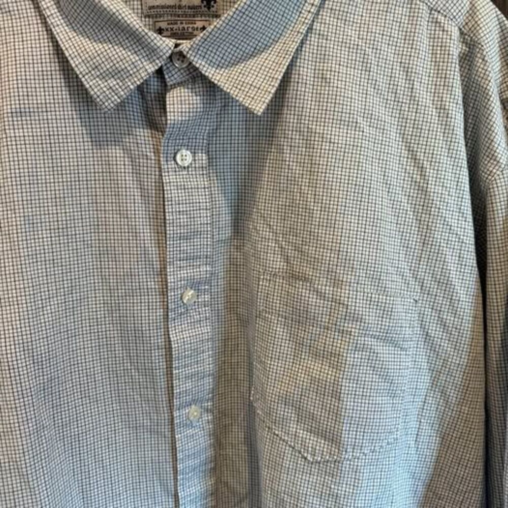 Lucky Brand Dungarees Mens Button Down SIZE XXL - Picture 3 of 8